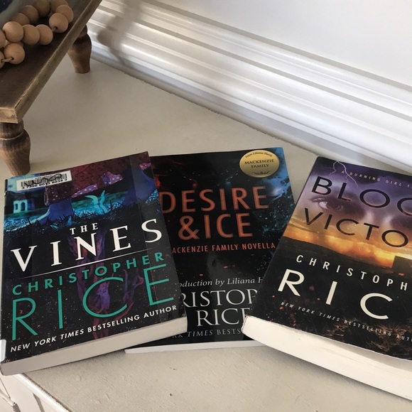 Christopher Rice Bundle Books Blood Victory, The Vines, & Desire & Ice - Picture 13 of 15